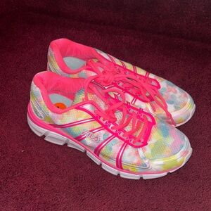 Fila Pink and Multicolor Running Shoes